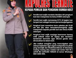 Polres Ternate Imbau Pemilik dan Penghuni Kost Waspadai Kejahatan 3C