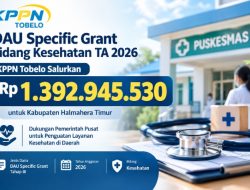 KPPN Tobelo Kucurkan Rp1,39 Miliar DAU Kesehatan untuk Haltim