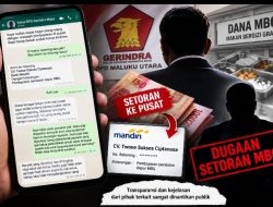 Chat WhatsApp Ketua Gerindra Malut Diduga Meminta Setoran MBG, Istilah “Uang Pusat”