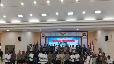 Polda Malut Gelar Deklarasi Damai Banemo, Libatkan 6 Desa Patani Barat