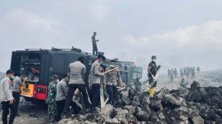 Polres Ternate dan Tim Gabungan Sisir TPA Takome, Water Cannon Dikerahkan