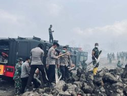 Polres Ternate dan Tim Gabungan Sisir TPA Takome, Water Cannon Dikerahkan