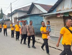 Sehat, Kompak Humanis Jalan Pagi Polsek Tanimbar Utara Perkuat Soliditas
