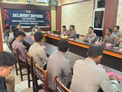 Supervisi SDM Polda Malut di Polres Ternate, Data Personel Wajib Update