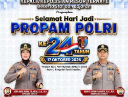 Momen Hari Propam, Kapolres Ternate Minta Personel Junjung Kejujuran dan Tanggung Jawab