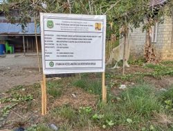 Tanggul Rp1,4 M di Halsel Mangkrak, Material Diduga Ilegal 