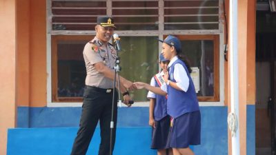 Pimpin Apel, Kapolres Haltim Ajak Pelajar Tidak Terprovokasi Hoax dan Jauhi Perundungan