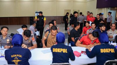Bidhumas Polda Malut Penuhi Stok Darah Nasional di HUT ke-75 Humas Polri 