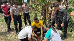 Polri Peduli Lingkungan, Polres Haltim  Tanam Pohon di Maba, Ajak Pelajar Jaga Alam Sejak Dini