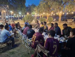 Sebulan Jabat Kapolres Haltim, AKBP Rona Tambunan Silaturahmi dengan Wartawan