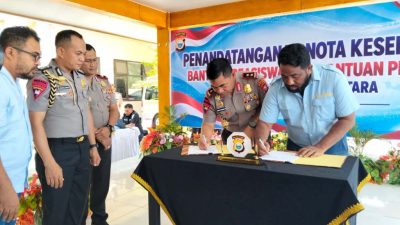 Kapolda Malut Teken MoU Beasiswa Rumah untuk Anggota