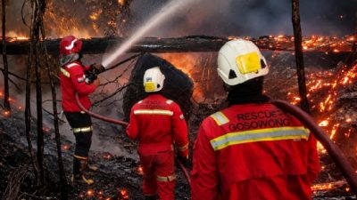Begini Respons Terpadu NHM dalam Penanganan Karhutla di Gosowong